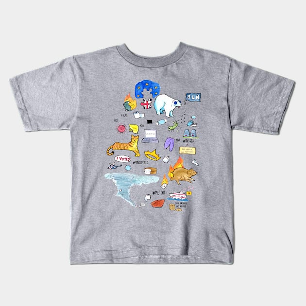 2020 Kids T-Shirt by UntidyVenus